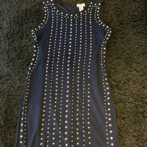 Gold Studded knit dress